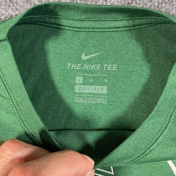 New York Jets Mens Large Nike Dri Fit Short Sleeve NFL Shirt Green Graphic Print - Picture 4 of 8